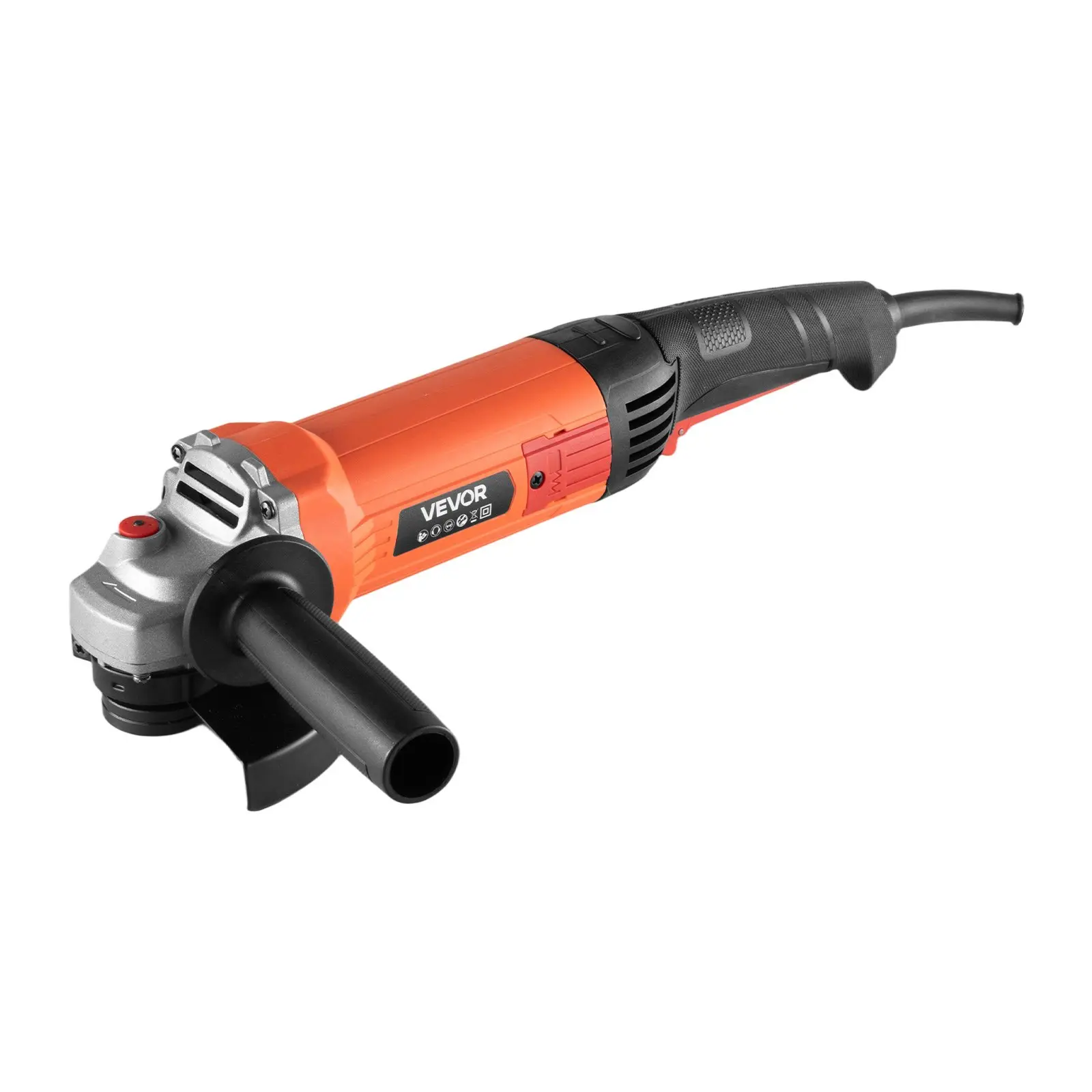 VEVOR Angle Grinder, 5" Electric Grinder Power Tool, 10Amps 10000RPM High-Speed Corded Angle Grinders with 230° Adjustable Dust Guard for Metal Grinding, Cutting, Rust Removal (Disc Not Included)