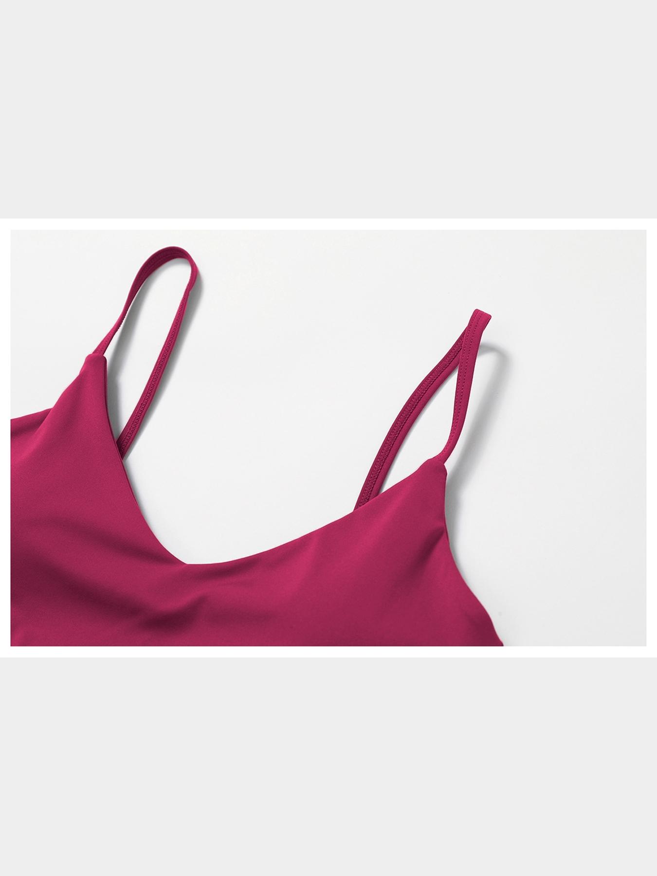 Women's Ultra-Soft Fabric Sports Bra, Tight-Fit Backless Yoga Top, Removable Pads, Ideal for Running & Fitness, Casual Daily Wear