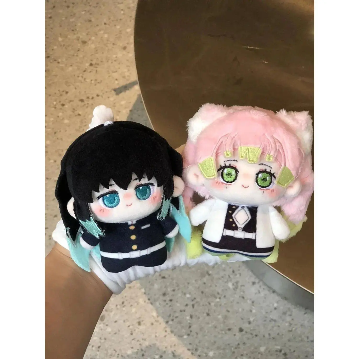 2026 hot item Demon Anime Figure Giyu Tomioka Mitsuri Kanroji Douma 10cm Cotton Doll Plush Toy Cute Desktop Decoration Festival Gift For Fans
