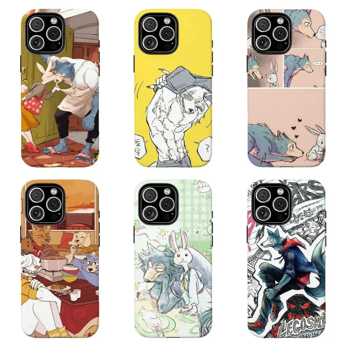 Custom Bendable Beastars Legoshi Haru Smartphone Case - Unique Otaku Birthday Gift, Compatible with iPhone 11-17 Pro Max/Plus, Samsung Galaxy S23-25