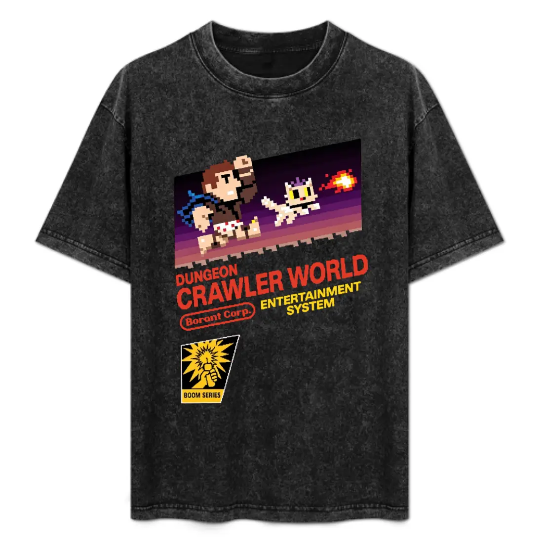 Unisex Dungeon Crawler Carl cotton T-Shirt graphic tees hoodie with 8-bit Princess Donut Graphic, Casual Cotton Short Sleeve Top for LitRPG DCC Book Lovers gift