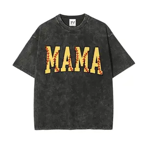 Cute Softball Mama Shirt, Mothers Day Gift for Softball Mom, Women's Vintage Wash Cotton Crew Neck Short Sleeve, Gift for Softball Lover clothes earthy