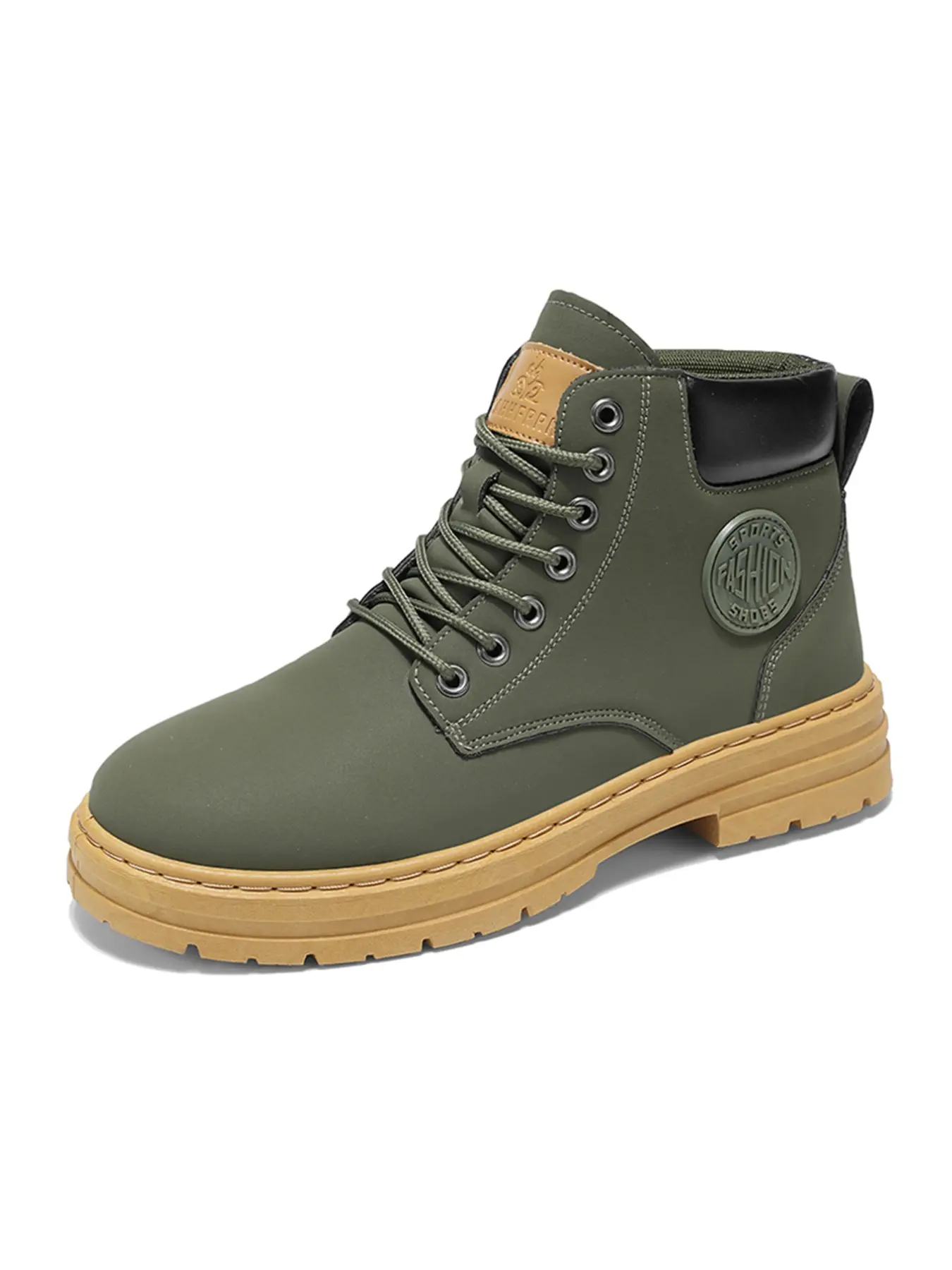 Men's Military Boots, Vintage Thick Sole Work Boots, Outdoor Anti-Slip High Ankle Motorcycle Boots, Fall Winter 2026