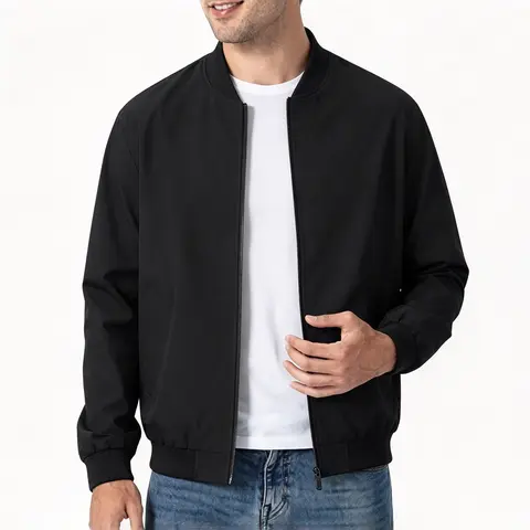 Men's lightweight pilot jacket / Lightweight sport jacket / Casual autumn windproof coat / Outdoor golf fashion coat