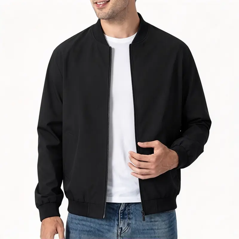 Men's lightweight pilot jacket / Lightweight sport jacket / Casual autumn windproof coat / Outdoor golf fashion coat