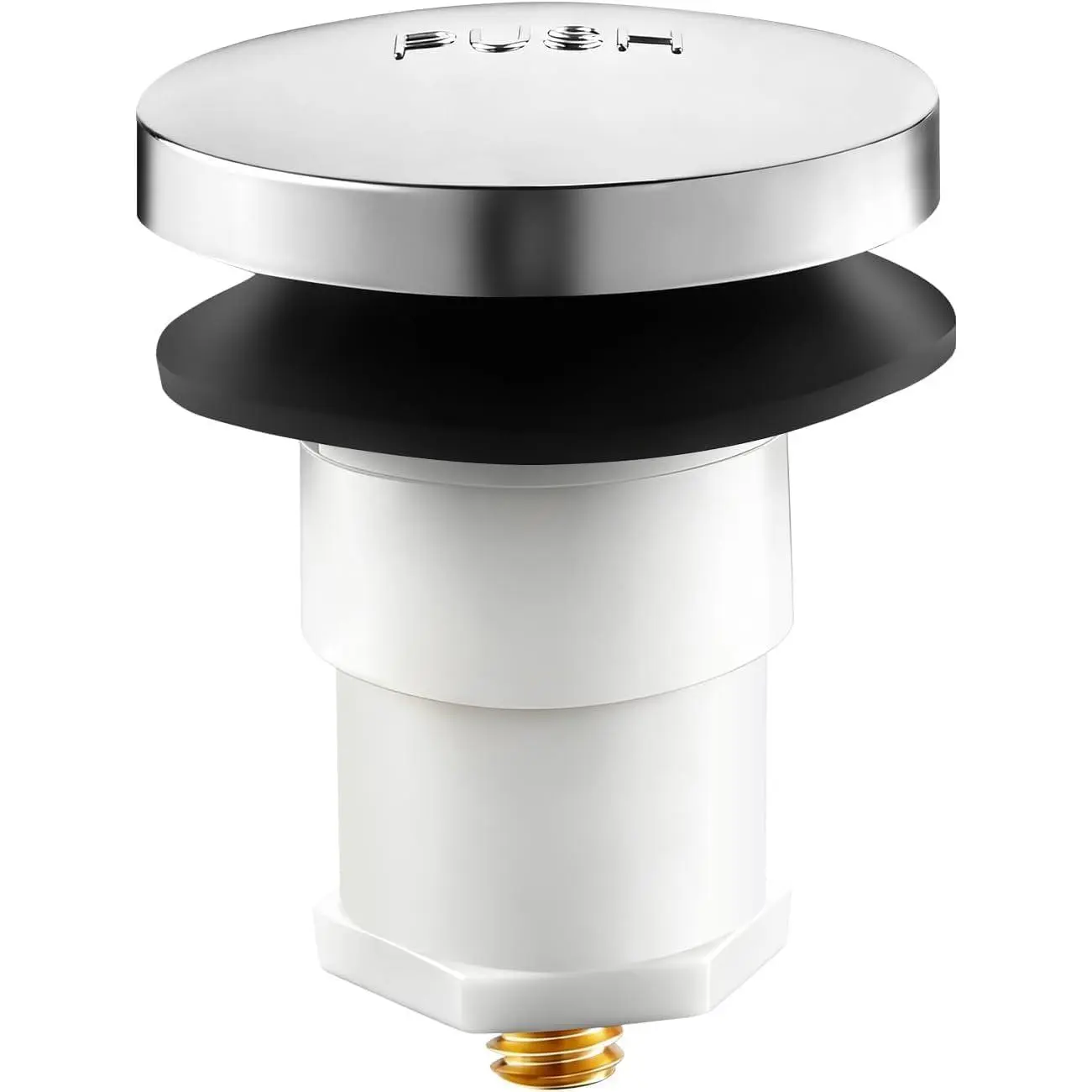 1‑Pack Bathtub Drain Stopper with 5/16" Thread Studs – Bathroom Tub Drain Stopper  for  Bathtubs – Chrome Cover