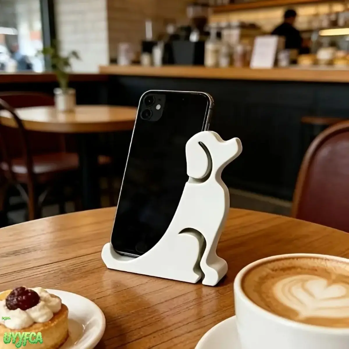 Cute Dog‑Shaped Desktop Phone Stand, Creative Animal Design Phone Holder, Sturdy Durable Structure, Multifunctional Desk Accessory, Decorative Ornament, Practical Gift Idea For Home, Office And Daily Desktop Use