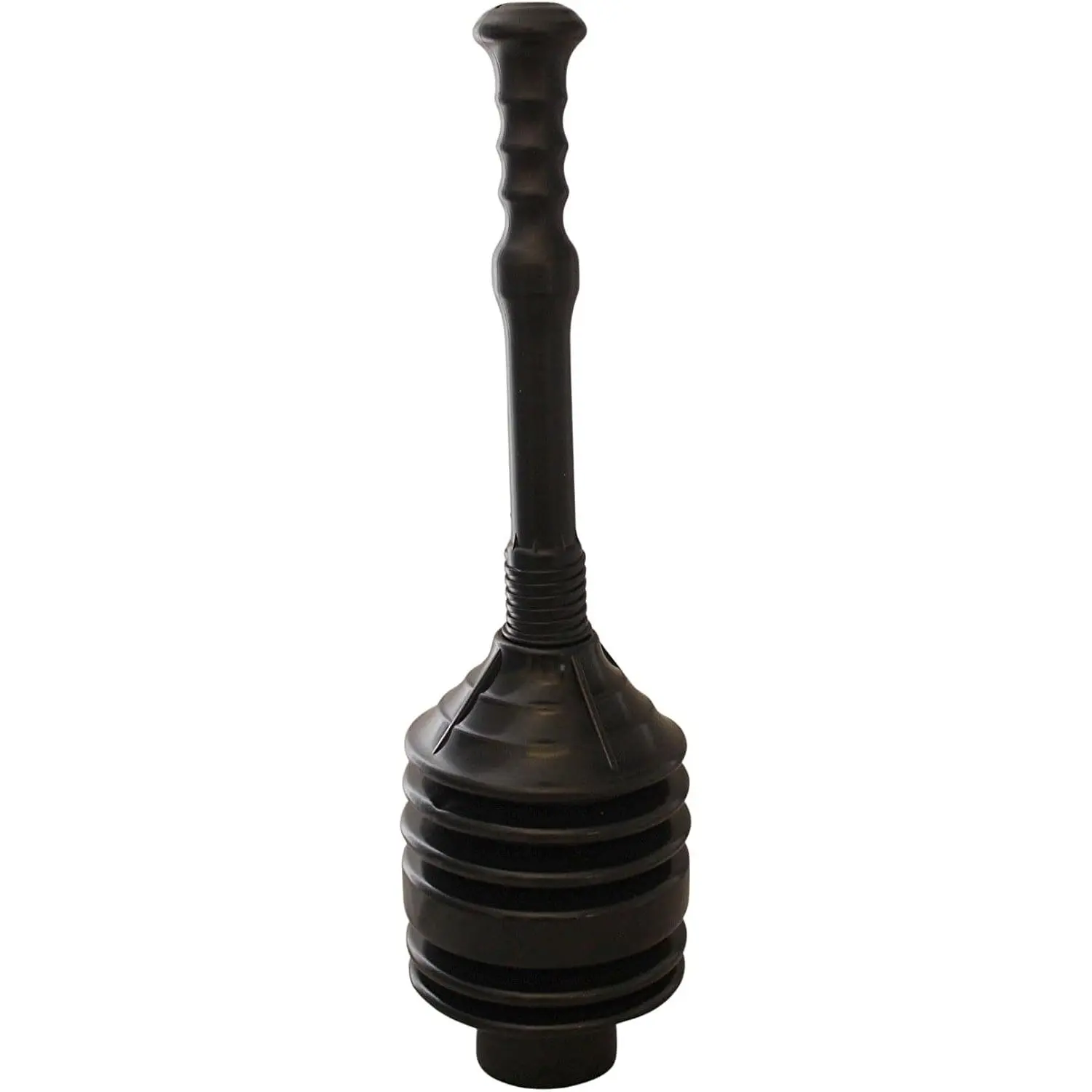 Accordion Toilet Plunger – High-Force Clog Remover for Toilets, Sinks, Tubs and Showers, Black