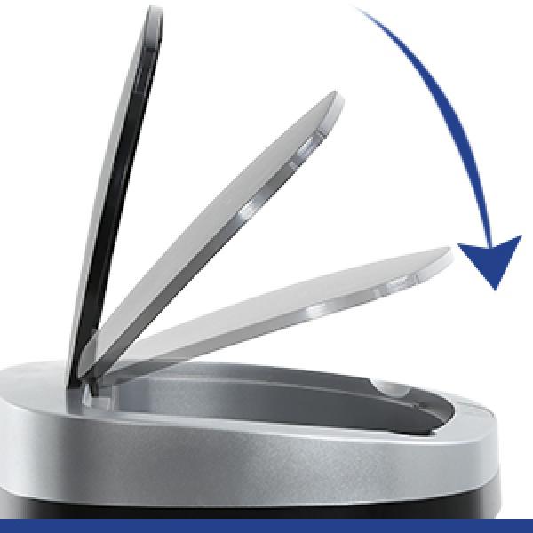 Kitchen Trash Can with Lid, 13 Gallon Automatic Garbage Can for Bathroom Bedroom Home Office 50 Liter Touch Free High-Capacity Brushed Stainless Steel Waste Bin