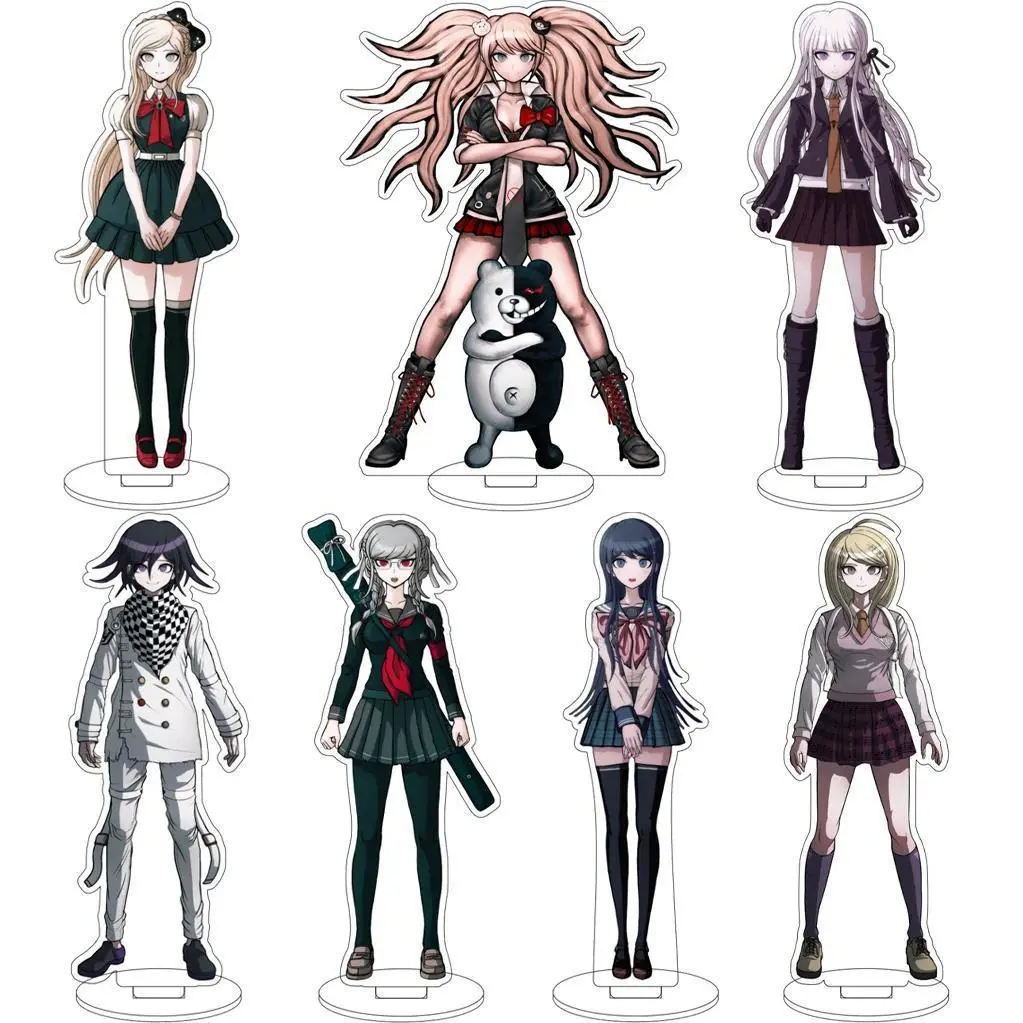 16CM Game Anime Danganronpa Kirigiri Kyouko Sonia Nevermind Kokichi Oma Junko Enoshima Cos Acrylic Figure Stand Ornaments Gifts