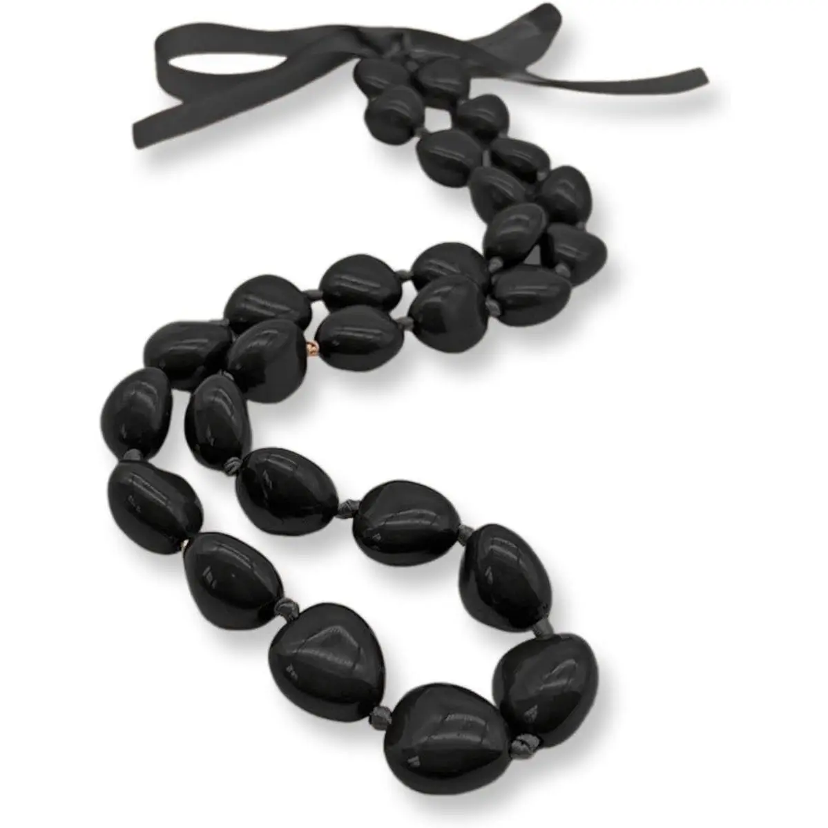 Unisex Handmade Irregular Shape Beads 32 In Traditional Hawaiian Nut Lei Necklace, Costume Jewelry for Graduation, Luau