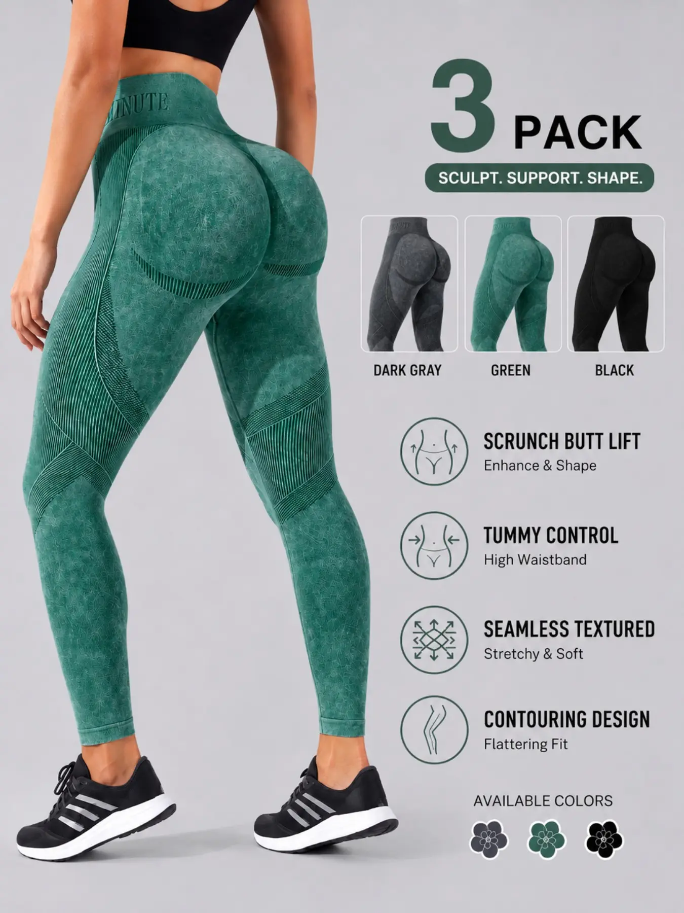 Women's High Waist Seamless Yoga Pants, Letter Waist Quick-Dry Butt Lifting Tight Sport Running Fitness Pants, Breathable Athletic Leggings, Athletic Workout Leggings, Knitted Sports Pants, Fitness Training Pant, Activewear For Fitness, Gym Yoga Clothing