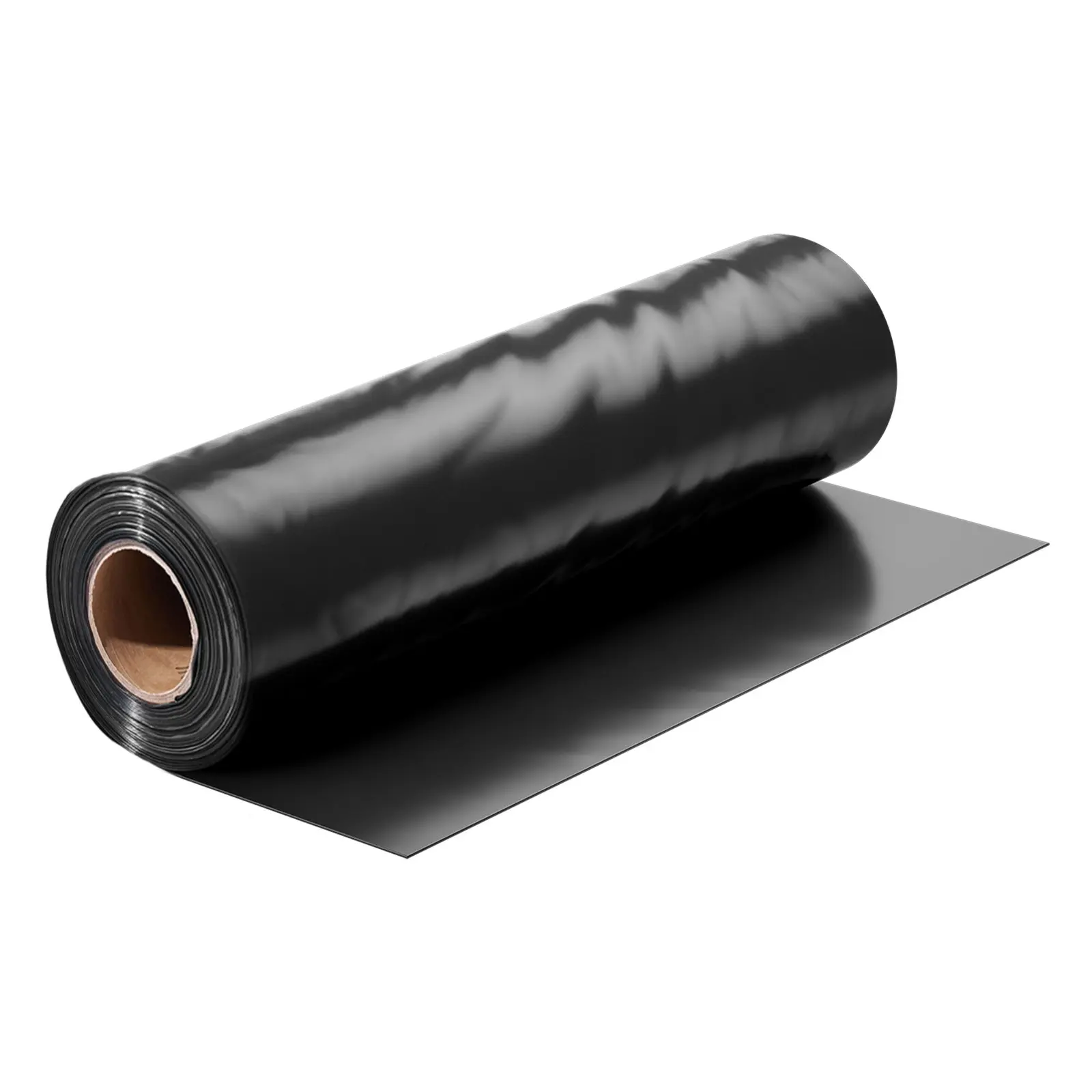【Summerfinds】VEVOR 10mil Water Resistant PE Sheet Roll, 5x100 ft Heavy Duty Plastic Sheeting (20.72 lbs), Painters Drop Cloth Tarp, Crawl Space Vapor Barrier, Protects Plants, Light-Blocking Entertainment Setups, Black Multi-Purpose Covering