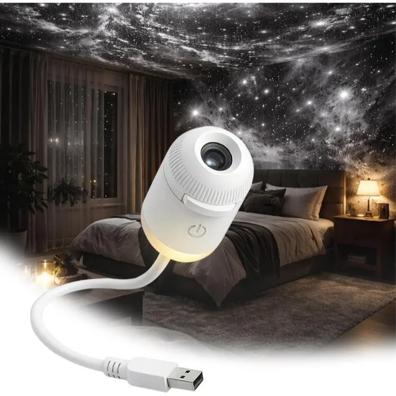 Best-Selling Projection Night Light, Starry Sky Light, USB Feeding Ambience Light, Wireless Gift Light