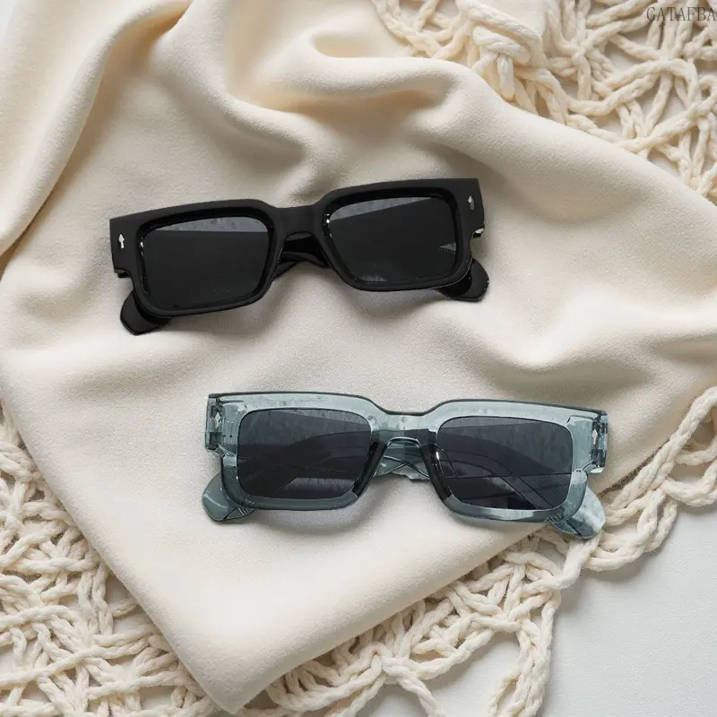 2 Pack Stylish Square Frame Sunglasses With Reliable Ultraviolet Protection, Classic Trendy Shades For Daily Outdoor Travel And Casual Daily Wearing