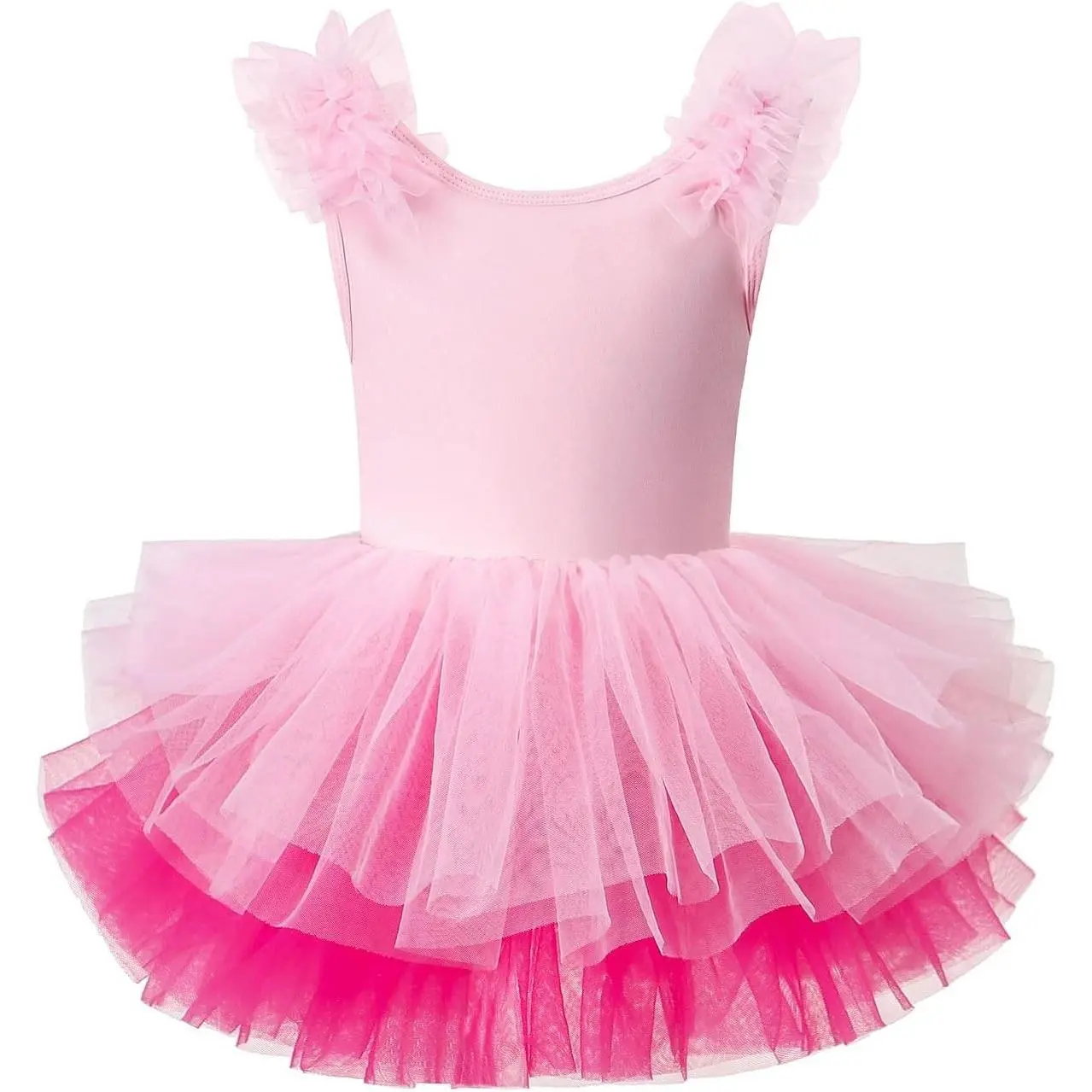 Toddler Ballet Outfit Sleeveless with Snap Gymnastics Leotards for Girls 1-7Y
