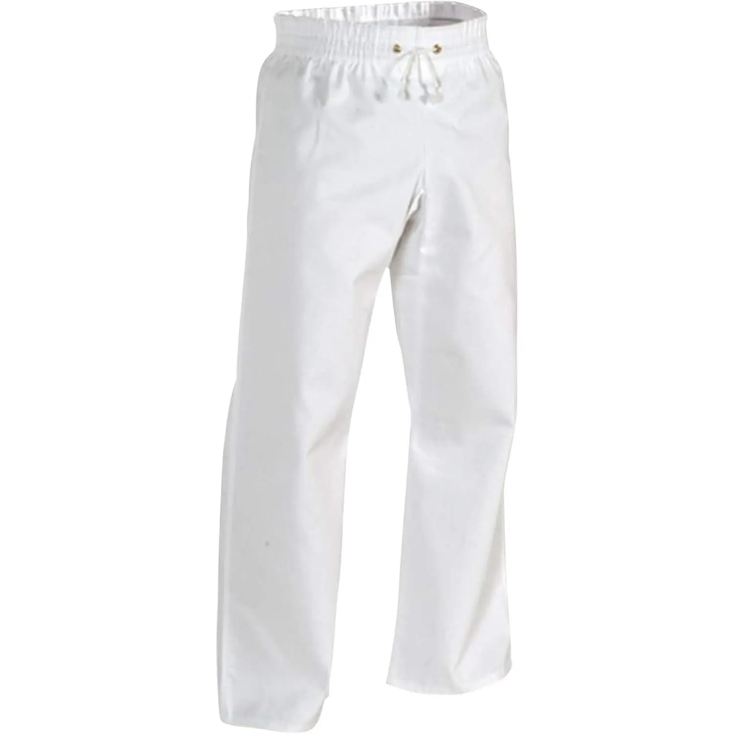 8 oz. Middleweight Contact Karate Martial Arts Pants - White, 5 - Adult Large