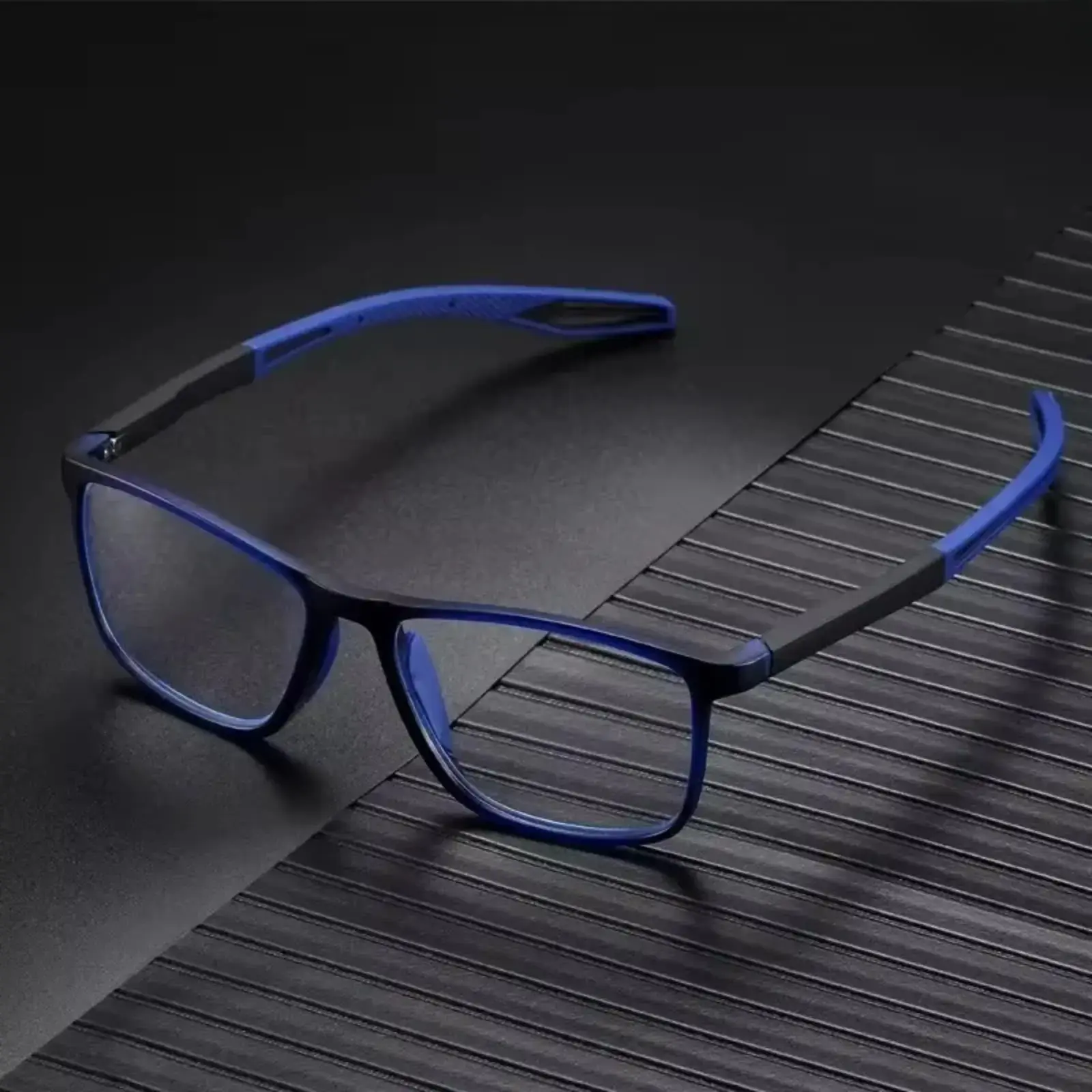 Vintage Ultralight TR90 Square Reading Glasses For Men & Women, Retro HD Blue Light Blocking Eyewear, Comfortable Durable Spectacles For Daily Office Work, Reading And Casual Wear
