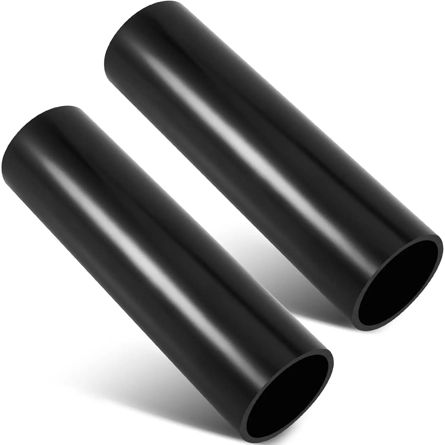 2 Pcs 3 Inch x 1 ft ABS Drain Pipe Black Plastic Pipe for Drain Waste and Vent