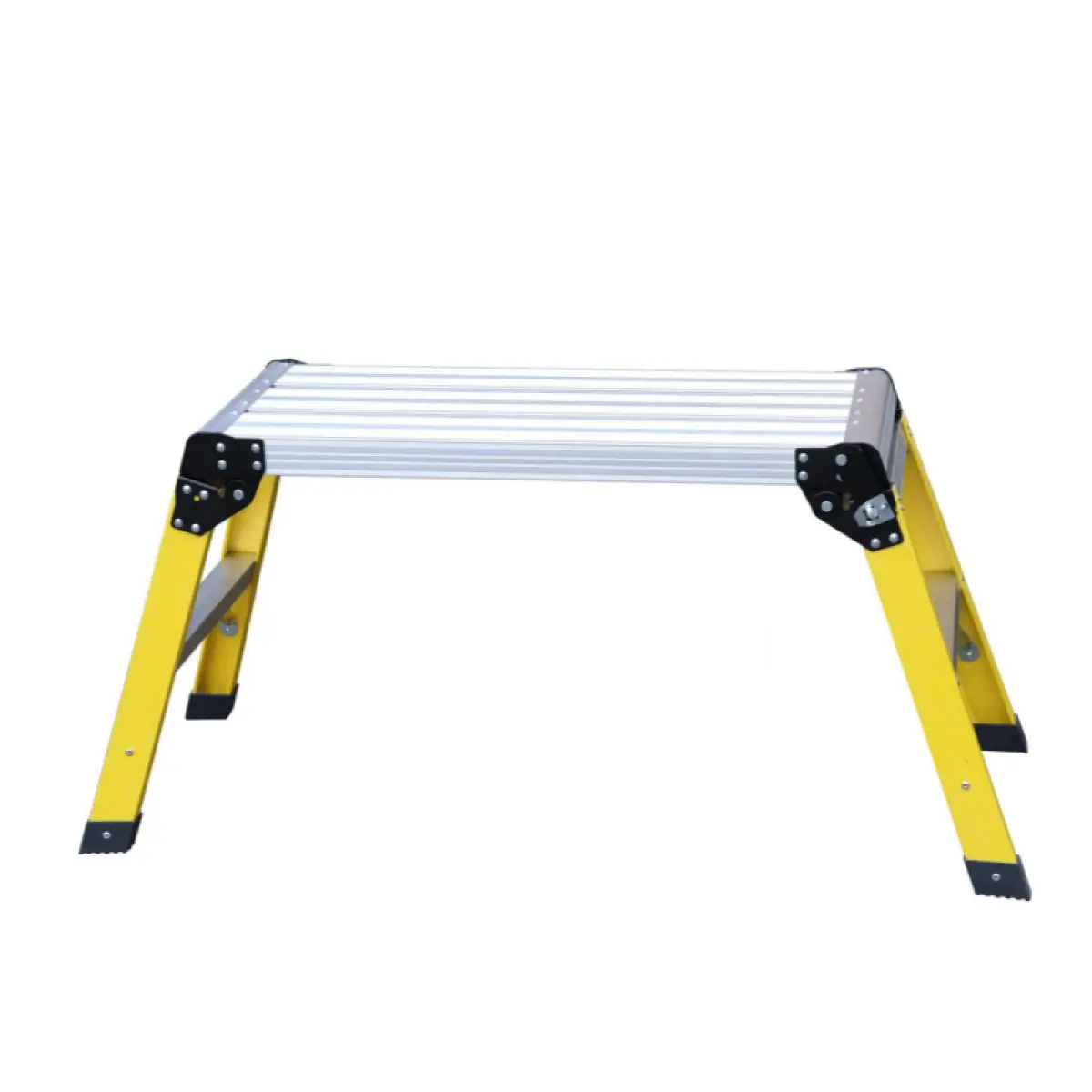 Heavy Duty Aluminum Step Ladder - Foldable Platform Ladder with Step Folding Design, 330 lbs Load Capacity for Home Improvement, Building Supplies Use, Step Folding Steps
