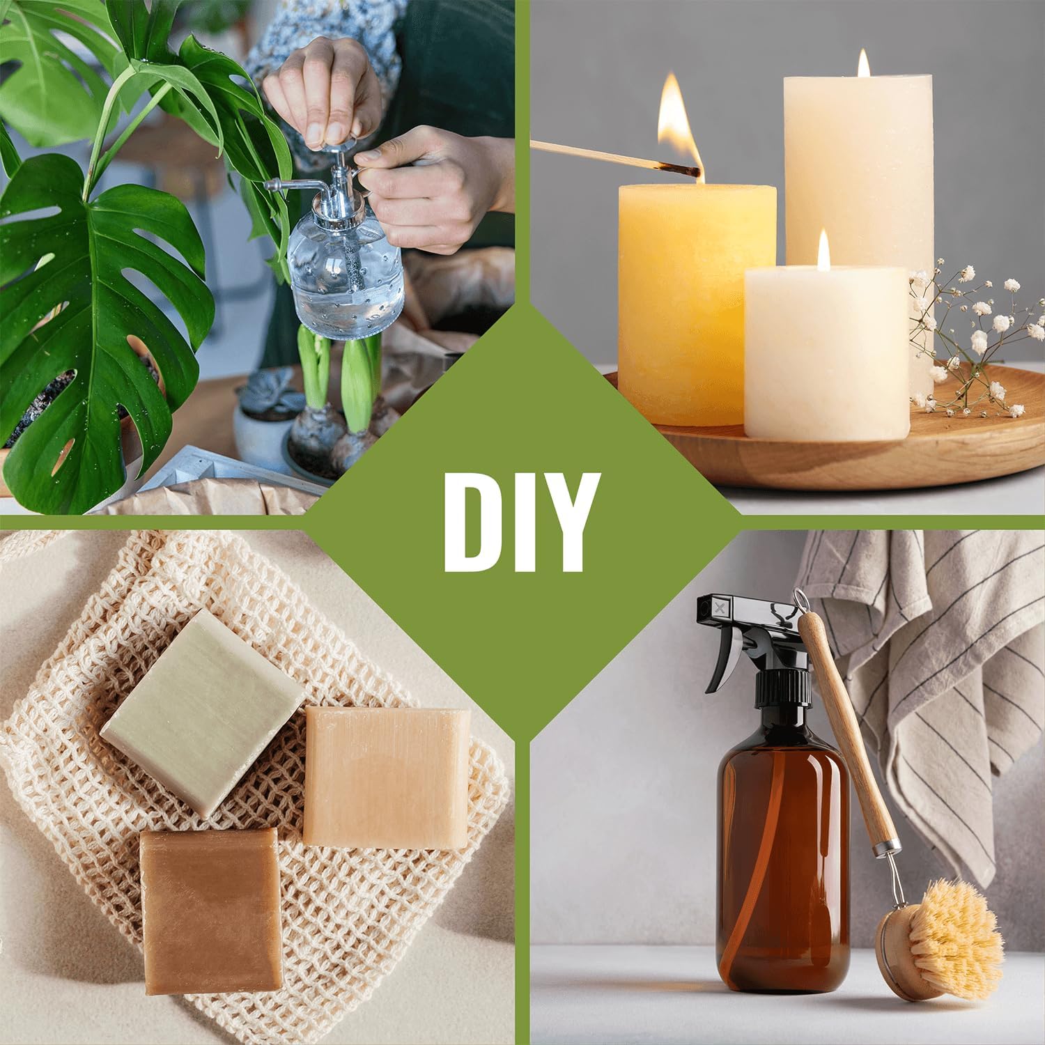 Peppermint Essential Oil - 16 oz, 2 Pack, Bulk for Diffusers, Candles, Cleaning & DIY Sprays