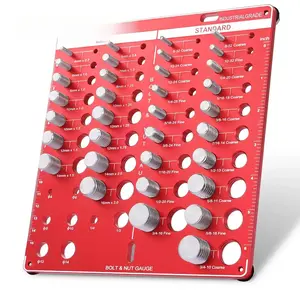 Metric & Standard Thread Checker, 42-point Thread Checker, Test Gauge Set, Thread Size Identification Board, Hand Measuring Tool for Efficient DIY Projects