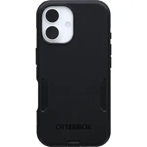OtterBox Commuter Series Case for iPhone 16 - Black, Compatible with Smartphone, Cellphone, Handheld Devices Accessories