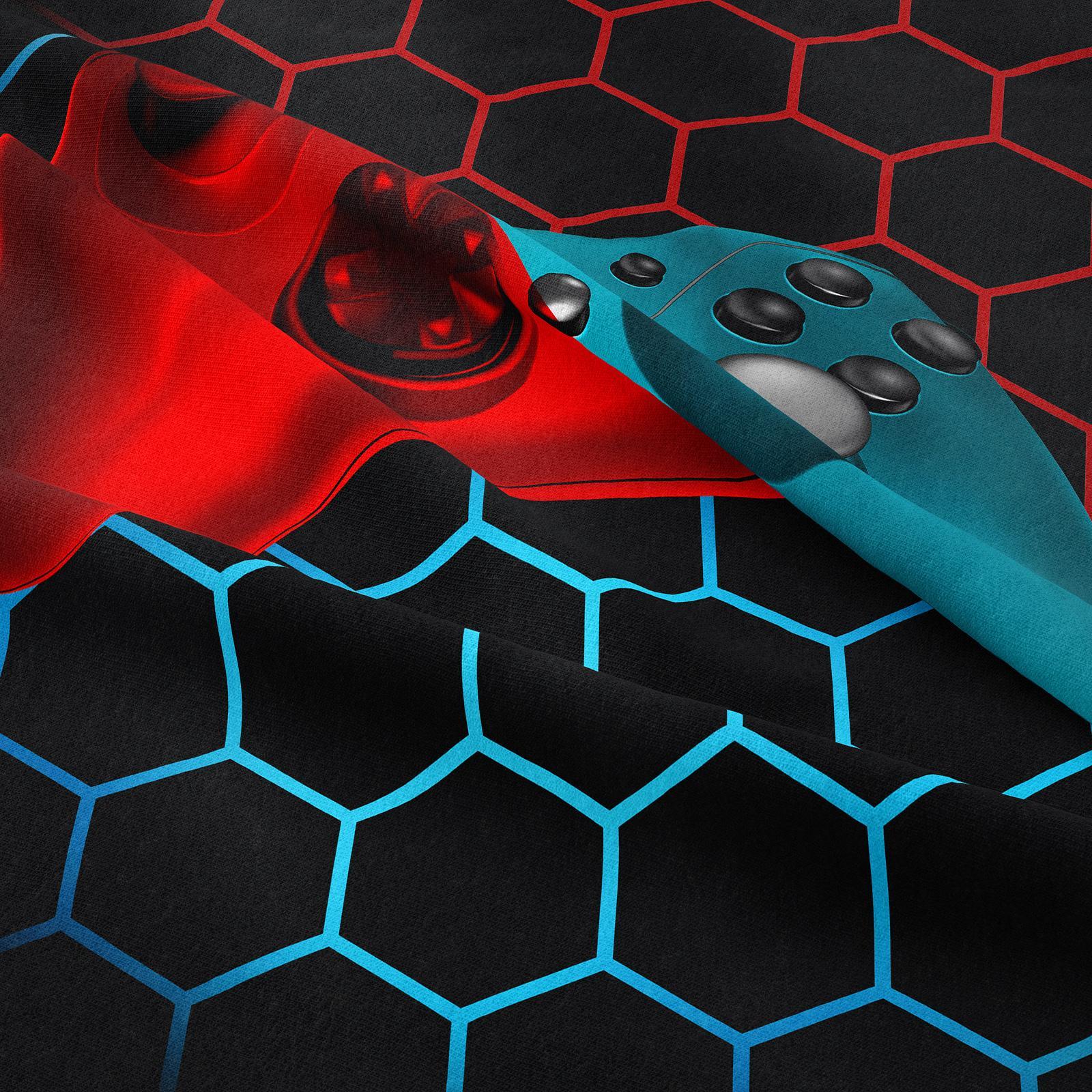 Game Controller Pattern Bedding, 2/3 Counts Including 1 Count Bedspread & 1/2 Counts Pillowcases without Filler, Soft Comfortable Decorative Bedding Set for Home Bedroom