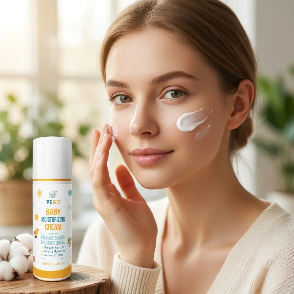 Pego Baby Moisturizing Cream, Natural Plant Extract Formula, Gentle Repair for Dry Skin, Deep Hydration, Softening Baby Skin, 100ML