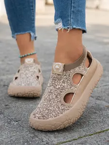 Women's 2026 New Summer Breathable Cut-Out Slip-On Sneakers, Casual Low Top Round Toe Shoes, Comfortable Rubber Sole, All Seasons
