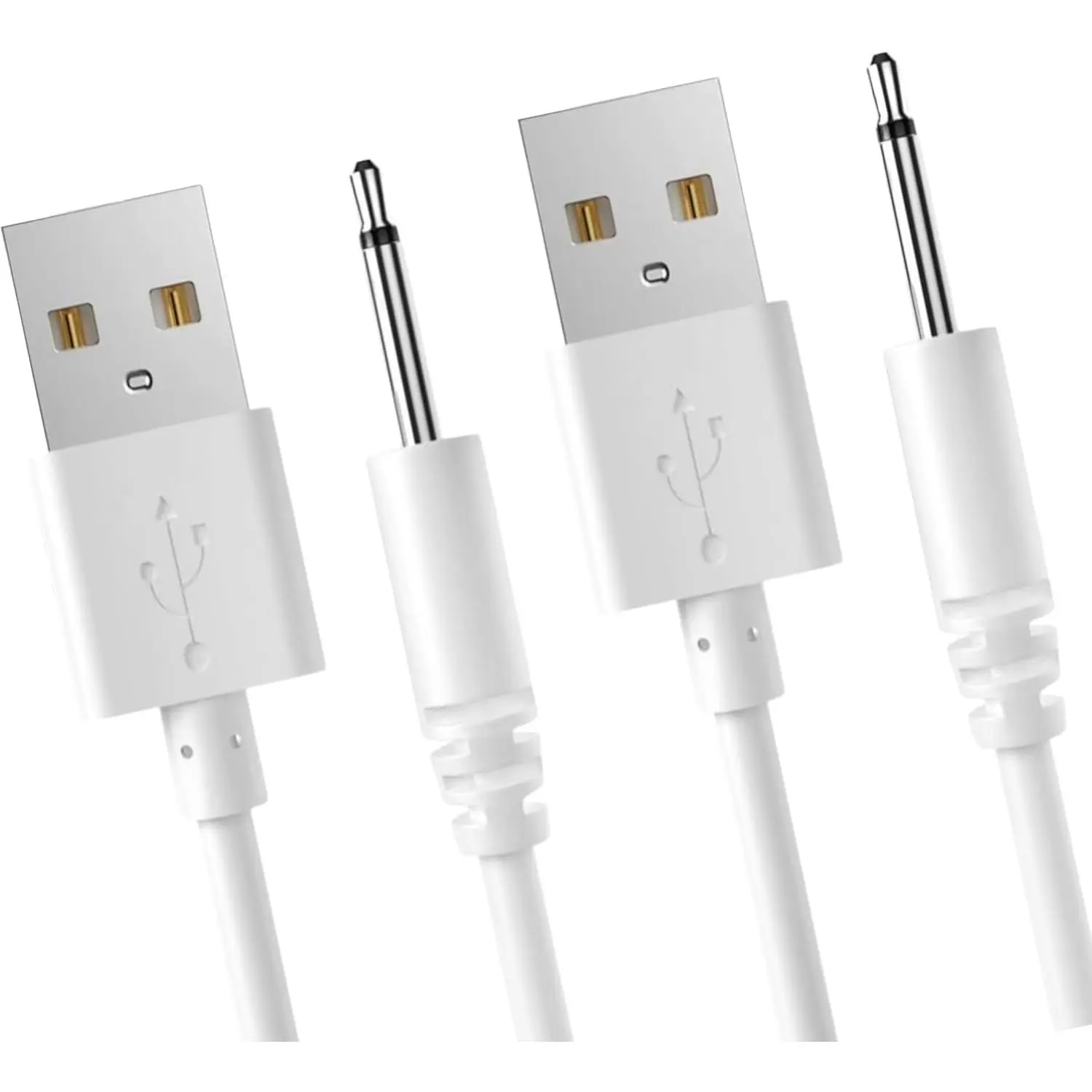 (2 Pack) DC 2.5mm  Charger 2.7Ft  USB   Set,Compatible with Beauty Instrument USB Charger Cords