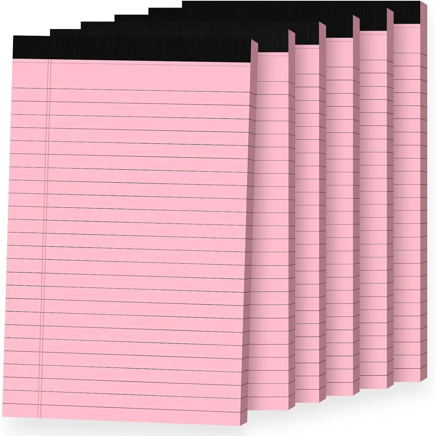 5-Count Modern Small Legal Notepads, 5x8 in Sturdy Colored Office Stationery for Computers & Office Equipment