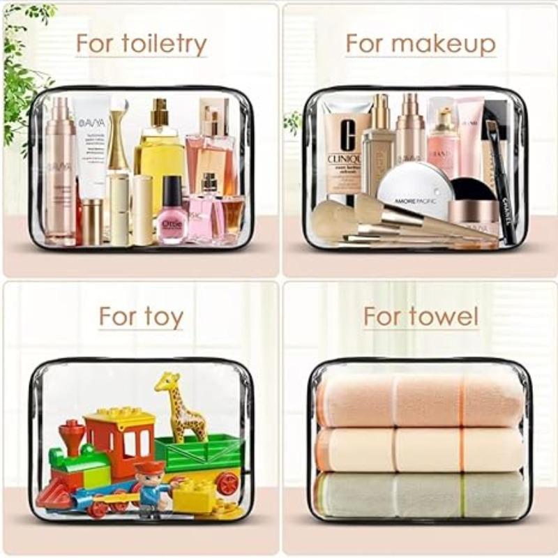 Medicine Theme PVC Zipper Makeup Bag, Travel Cosmetic Bag, Large Capacity Lightweight Travel Organizer, Easy Clean & Fade Resistant Design, Tsa Certified Daily Use Kit