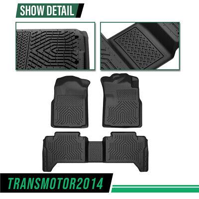 3pcs Floor Mats All Weather Car Liners TPE Fit For 2005-2015 Toyota Tacoma Double Cab Upgraded Version 3pcs Floor Mats All Weather Car Liners TPE Fit For 2005-2015 Toyota Tacoma Double Cab Upgraded Version