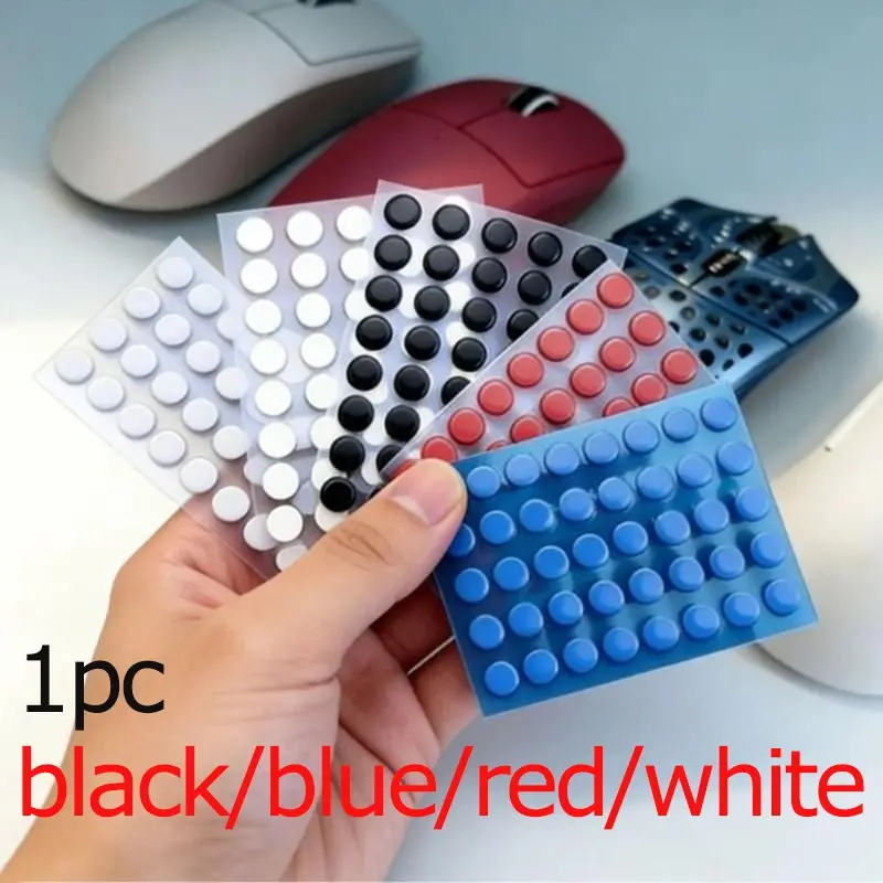 40 Pcs 6.5mm X 0.8mm Universal Mouse Feet Pads, Small Round Glide Feet for Logitech Rubber Mice, Installation, Durable and Smooth Movement Accessories