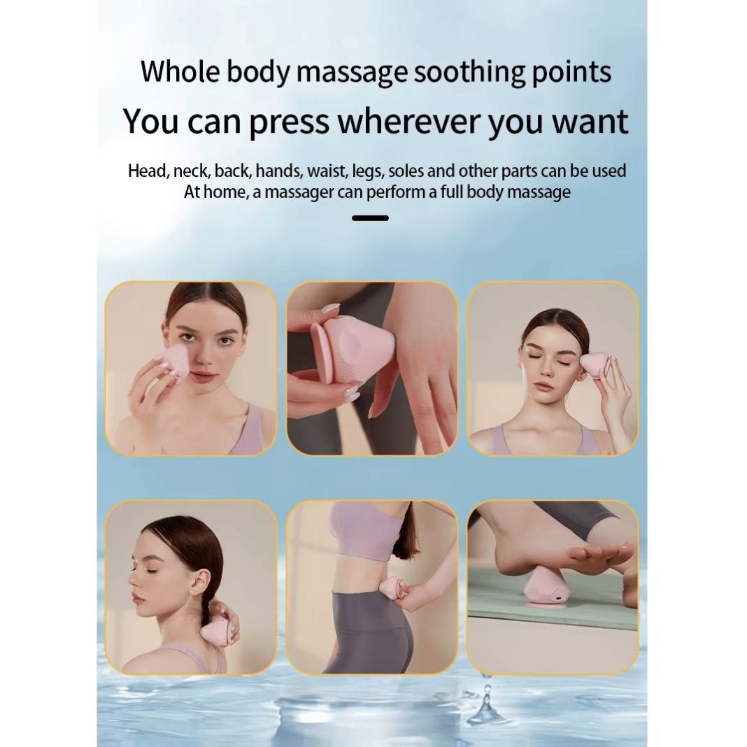 Electric Adsorption Fascia Ball - Portable Silicone Massage Ball for Full Body Relief & Ergonomic Design - Perfect for Head, Hands, Wrist, Thighs & Feet - Environmentally Friendly & Non-Irritating