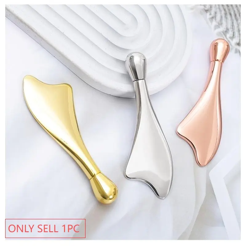 2026 Trending Metal Gua Sha Tool Facial Beauty Tool, Facial Gua Sha Roller, Metal Massager, Eye Massager