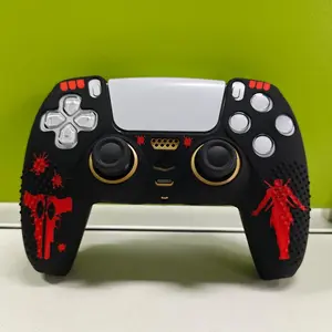 Ps5 Superhero Theme Controller Case, Bottom Hole Design, Base Charging Compatible, Perfect Gift Choice, Gaming Accessory, Console Controller Accessories