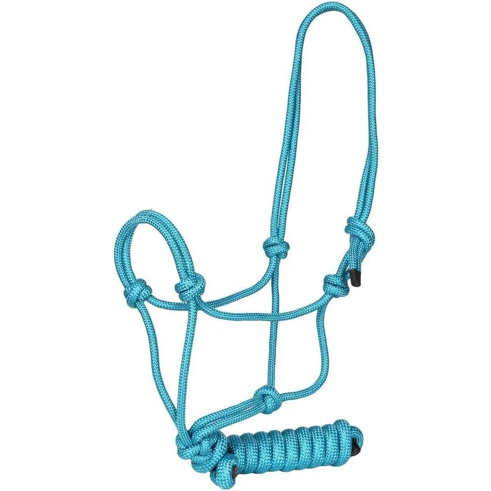 Rugged Rope Halter with Matching 6 Foot Lead