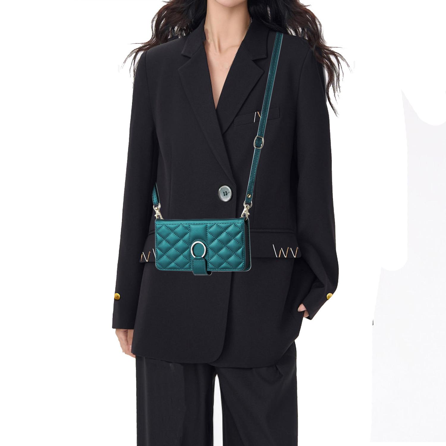 For Samsung Galaxy S23+ S23 Plus S23 Ultra S24+ S24 Ultra S24FE S25 Edge S26 Pro S26 Ultra Wallet Case, PU Leather Flip Folio Case with Card Holders Kickstand [Shockproof TPU Inner Shell] Phone Cover With Long Lanyard for Girl Women Lady