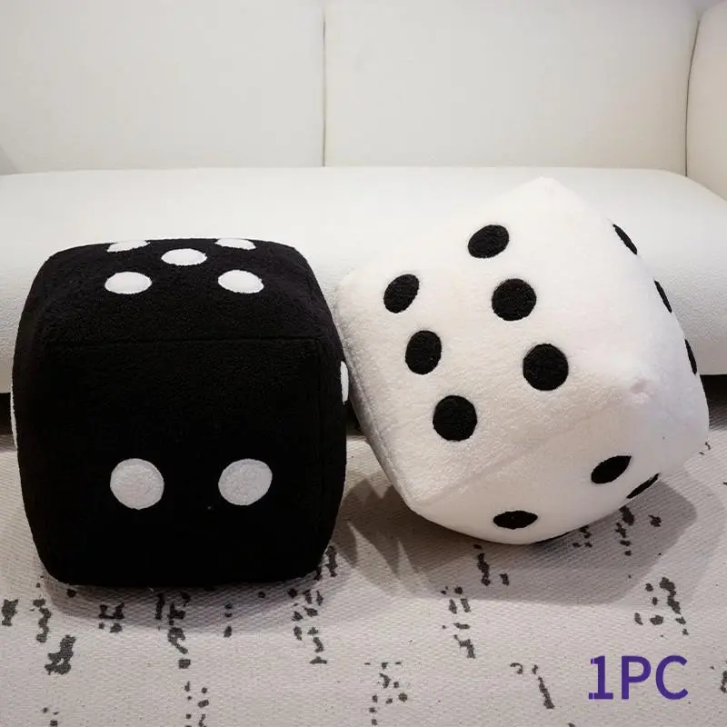 Funny Dice Cushion Pillow, Decorative Cushion, Simple Home Decor Backrest, Sofa Pad Mat, Couch Cushion, Includes Fillers, Colorful, 25cm Size