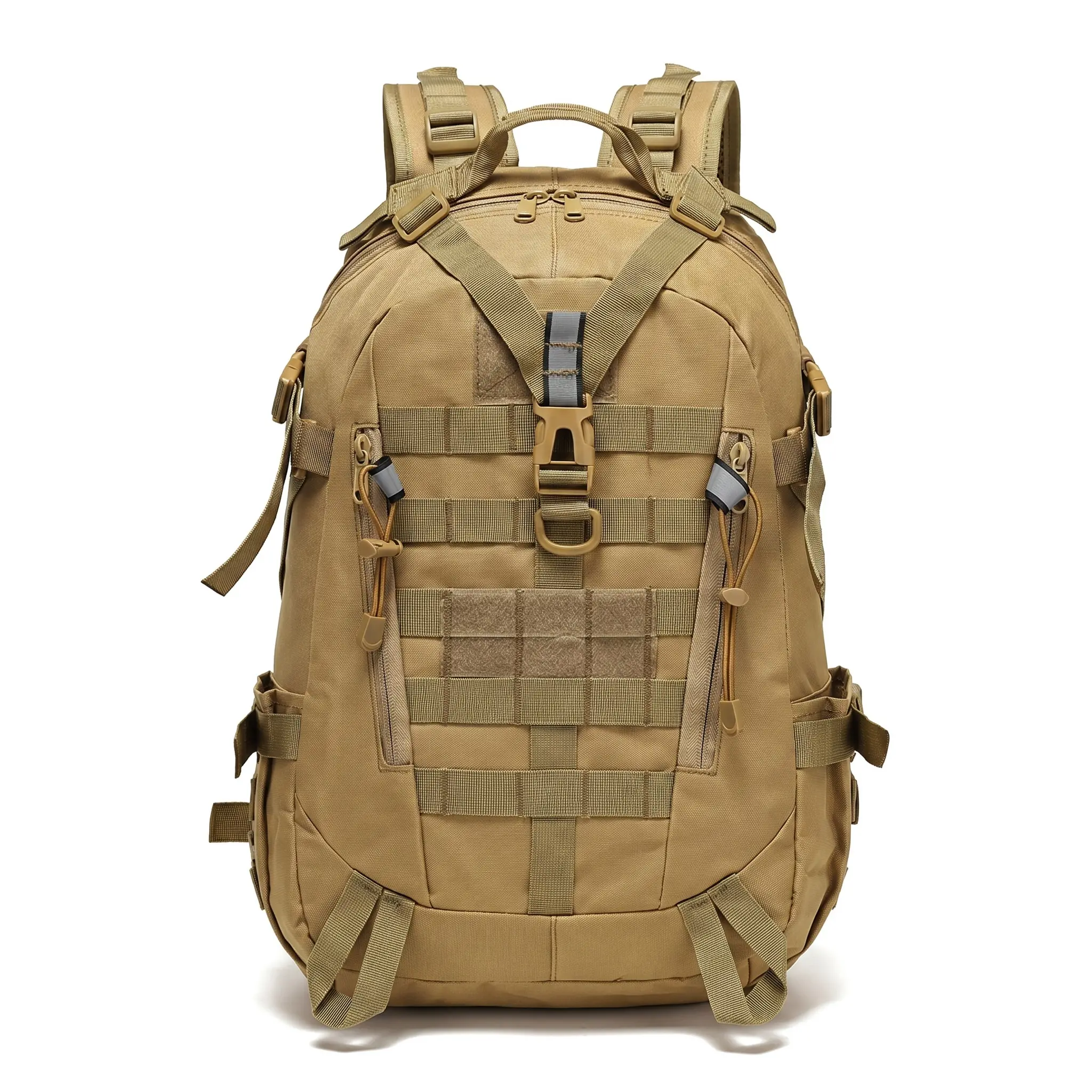 Unisex Outdoor Rucksack - 36-55L High-Capacity Lightweight Water-Resistant Oxford Nylon Unisex Pack, Adjustable Fit, Curved Straps, Breathable Expandable Military Utility Bag for Trekking, Urban Minimal Use, Mud-Resistant (23.0L & Above)