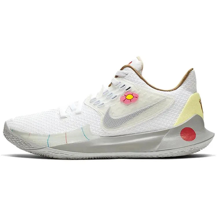 Nike Kyrie Low 2 Men's Comfortable Lace-Up Versatile Low-Top Basketball Shoes in White Verifiable, with credentials and supporting global authentication