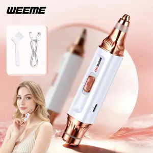 Weeme Women's Two-In-One Electric Brow Trimmer, Portable Rechargeable, Facial and Full Body Hair Remover, Convenient and Efficient