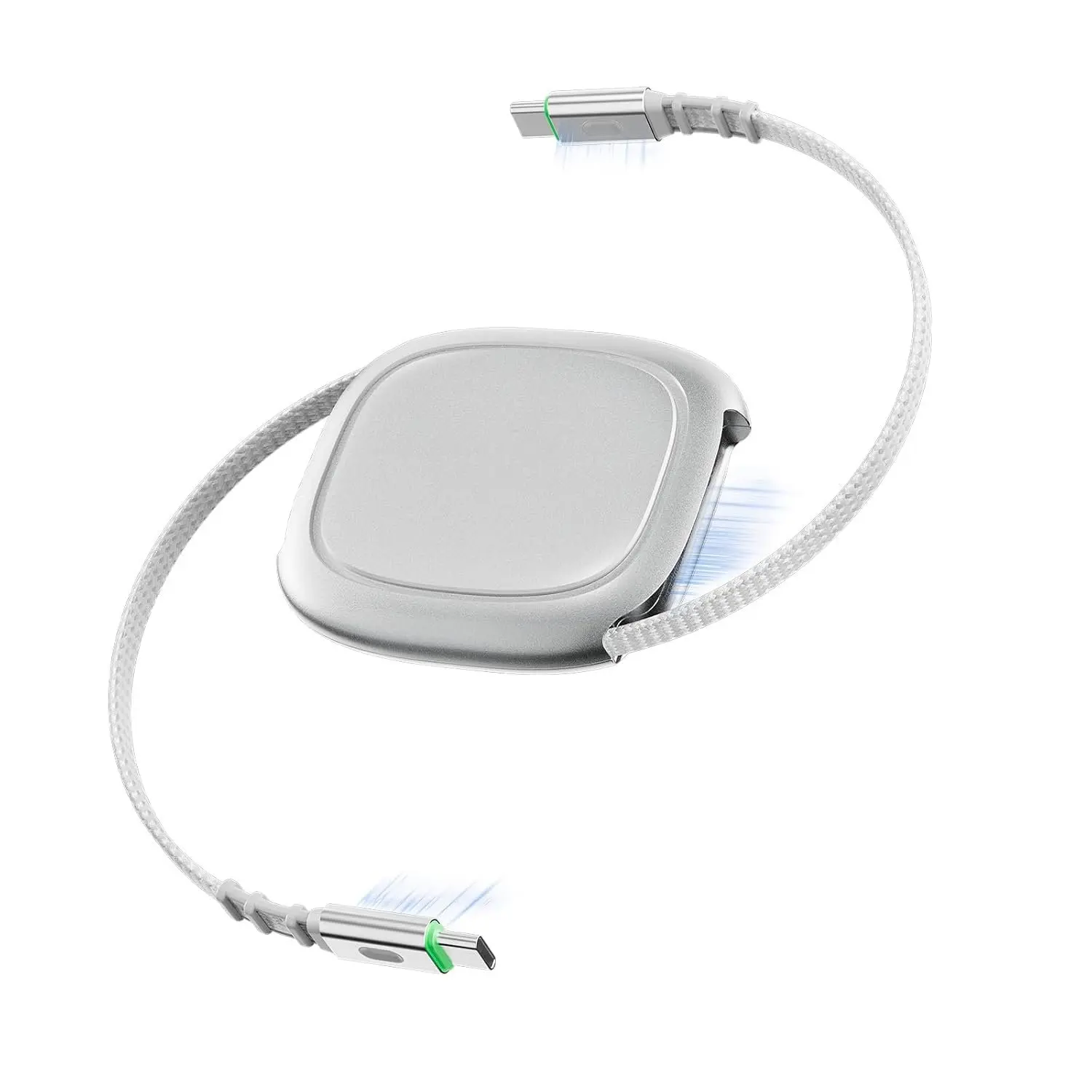 240W Retractable USB C , PD 3.2   USB C to USB C  with Mag Snap Storage, E-Marker Chip, Anti- Retractable Cord for Travel,  17, MacBook,  S25, 3.94FT