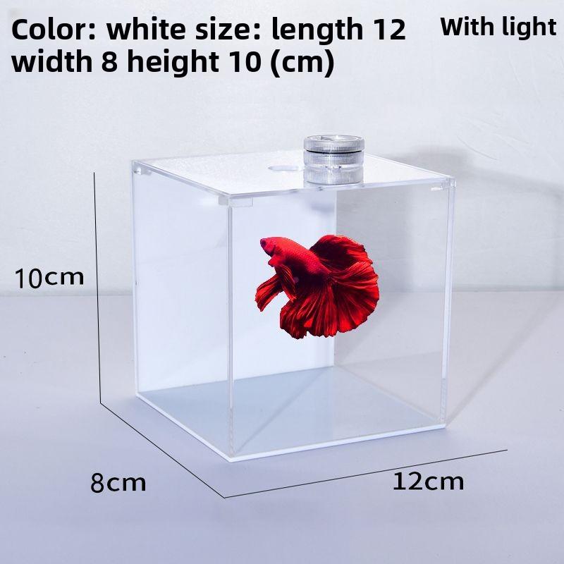 Master Fish Tank Acrylic Fighting Fish Tank Sparring Tank Double Tank PK Tank Small High Definition Explosion Proof Tank
