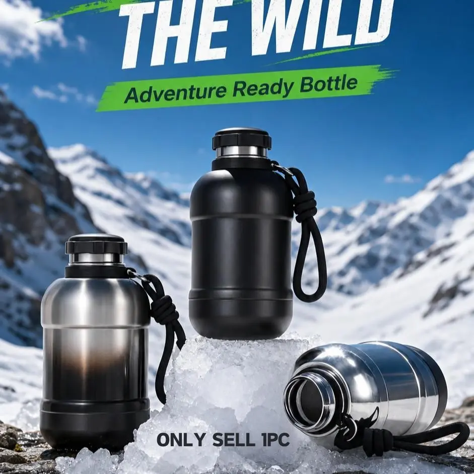 Outdoor Insulated Thermos Flasks for Picnics, Thermal Flask, 316 Stainless Steel, Large Capacity, Portable, Keeps Cold and Hot, Ideal for Outdoor Use