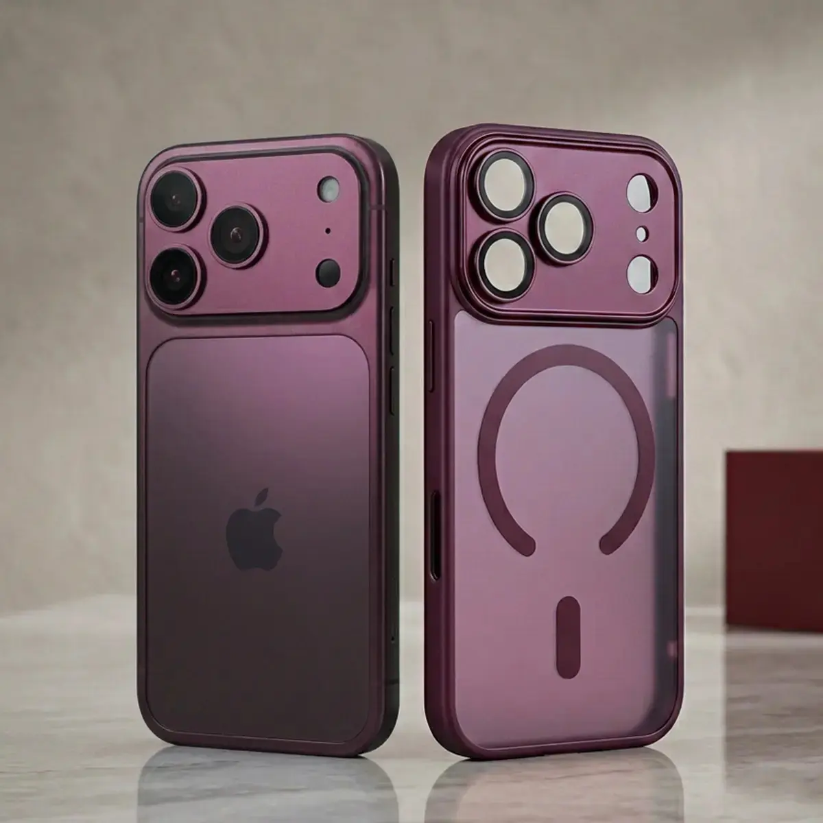 Magnetic Mag‑Safe Phone Case for iPhone 18 Pro Max 17 16 15 18Pro 18Promax, Luxury Matte Translucent Shockproof Armor Cover, Full Camera Lens Protection Soft Bumper Hard Back Wireless Charging Protective Phone Shell for Men and Women