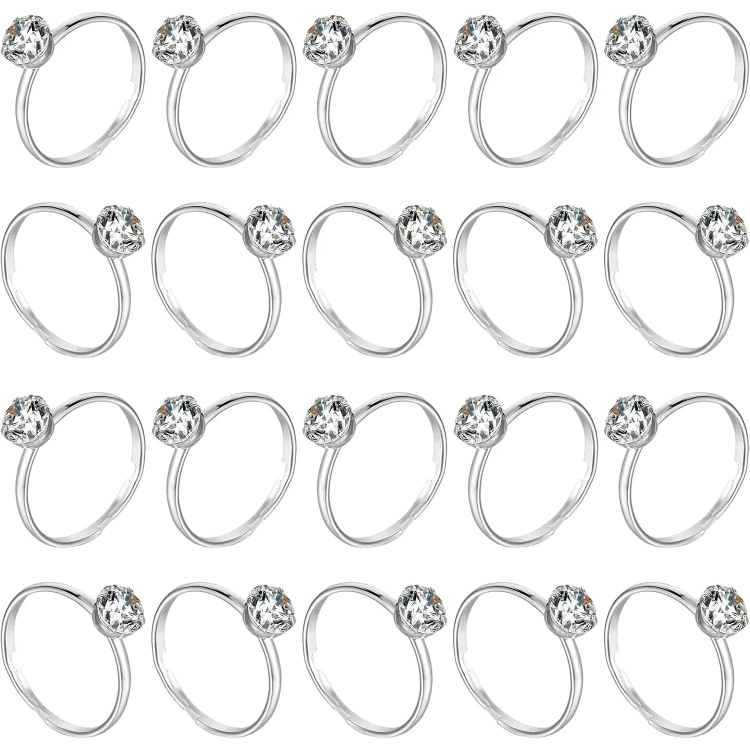 36 Packs   Engagement Rings  Engagement Rings Bridal Shower Rings for Wedding Table Decorations, for Bridal Shower Party  Wedding Table Decorations