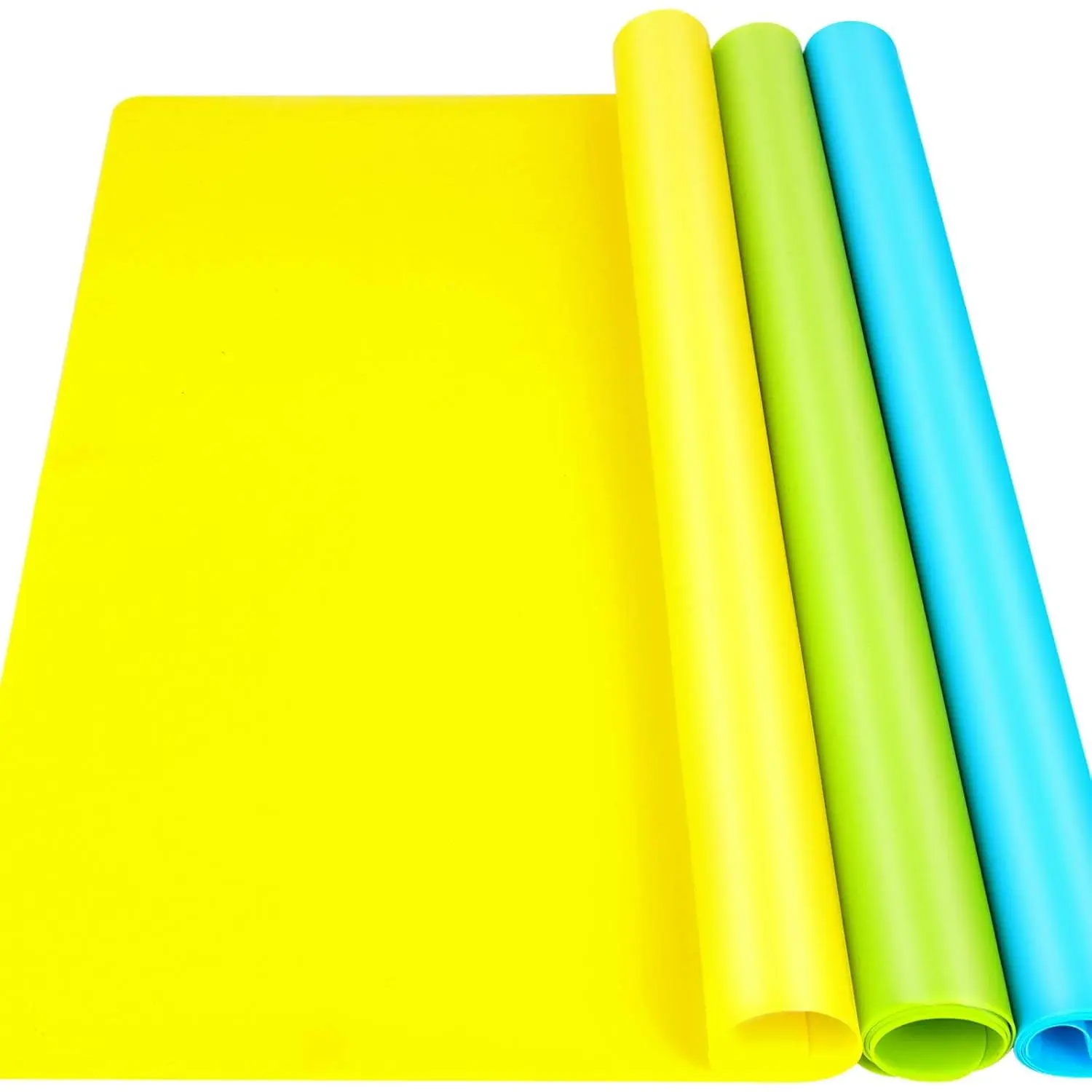 Silicone Mats, 3 PCS Silicone Mats for Crafts, Resin Molds, Play Dough Mat, Nonstick Silicone Sheet Mat for Epoxy Resin, Clay, Craft Supplies, 15.7”x 11.7”